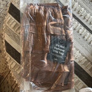 Lulu's Metallic Bronze Backless Dress